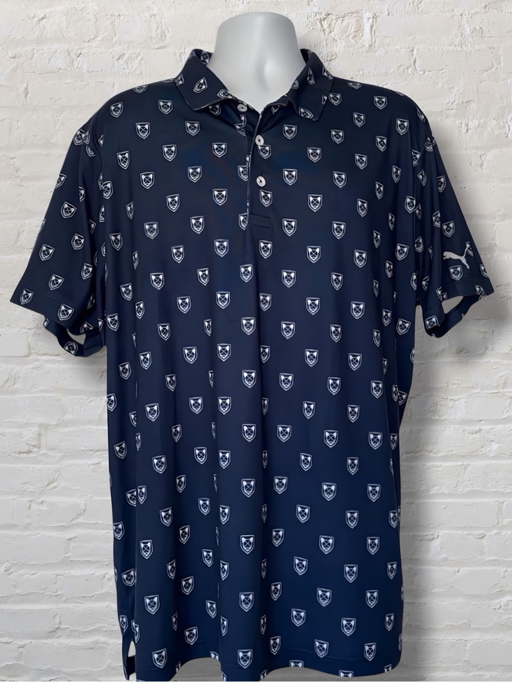 PUMA X Skull Golf Polo Men’s XL Peacoat Navy dryCELL Performance